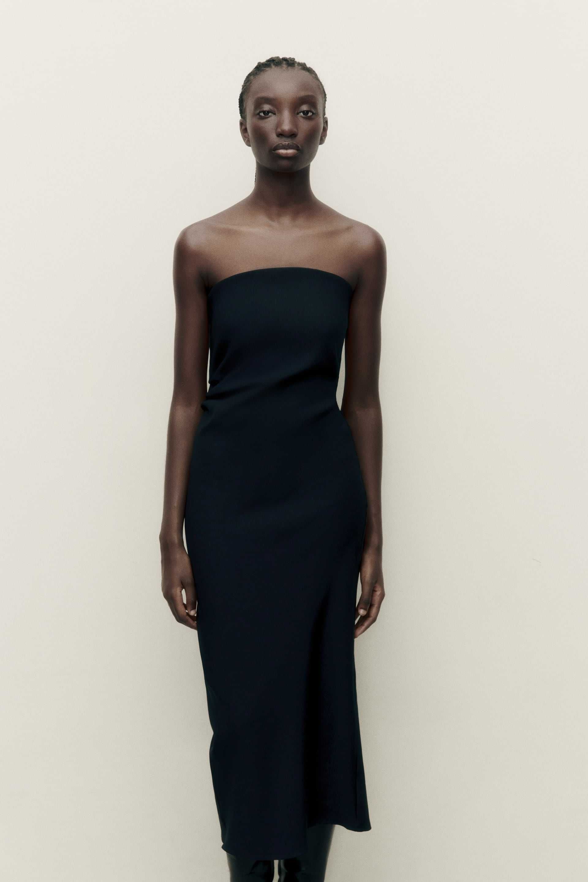 ZARA Luksusowa SUKIENKA odkryte ramiona elegancka XL