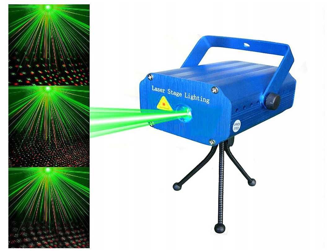 Nowy PROJEKTOR LASEROWY Dyskotekowy Światła Led Laser (PROMOCJA)