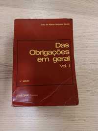 Livro "Das Obrigações em geral" - 1º volume