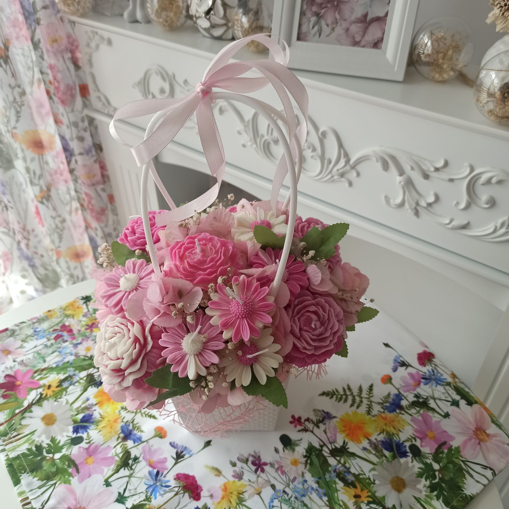 Flower box ze świec sojowych