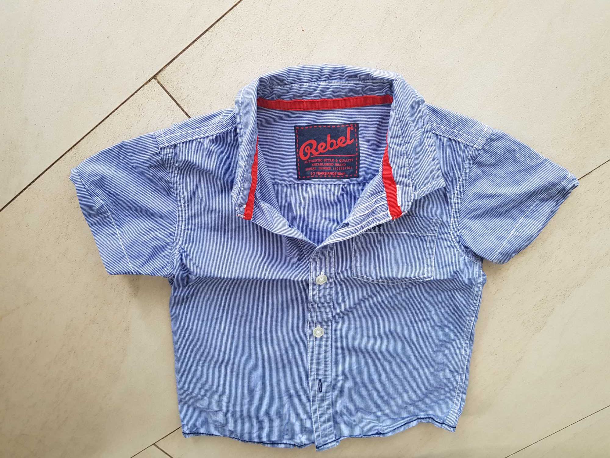 Koszula chłopięca na krótki rękaw 92-98