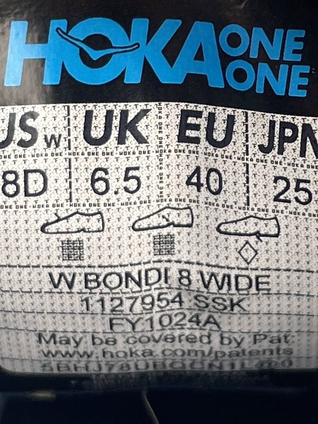 Кроссовки Hoka One One Bondi 8 Размер 40 Отличное состояние
