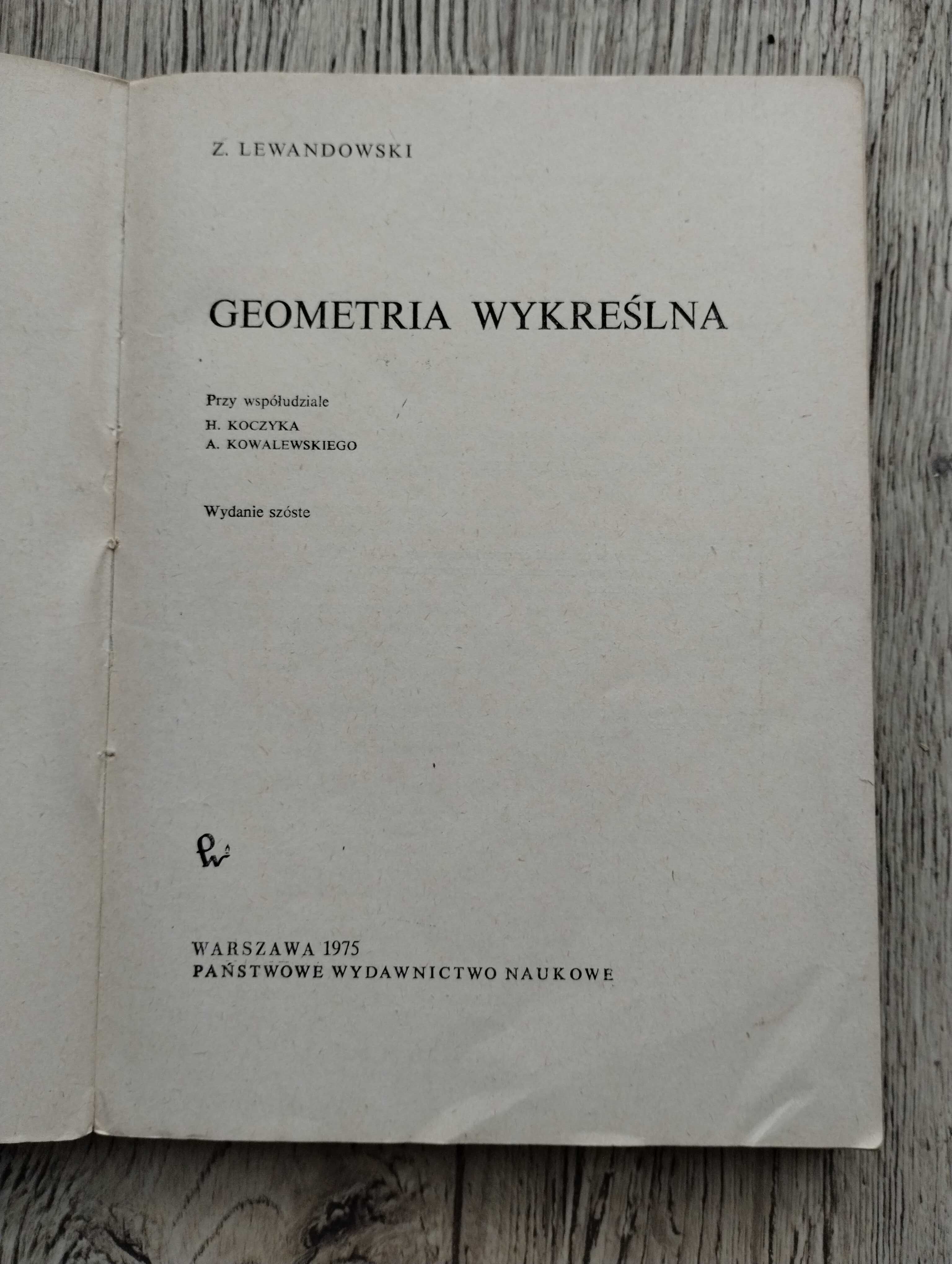 Podręcznik Geometria wykreślna Z. Lewandowski