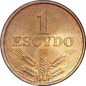 moedas de 1 escudo Portugal - Rebública