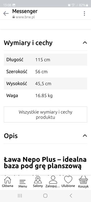 Nowa biała  ława brw