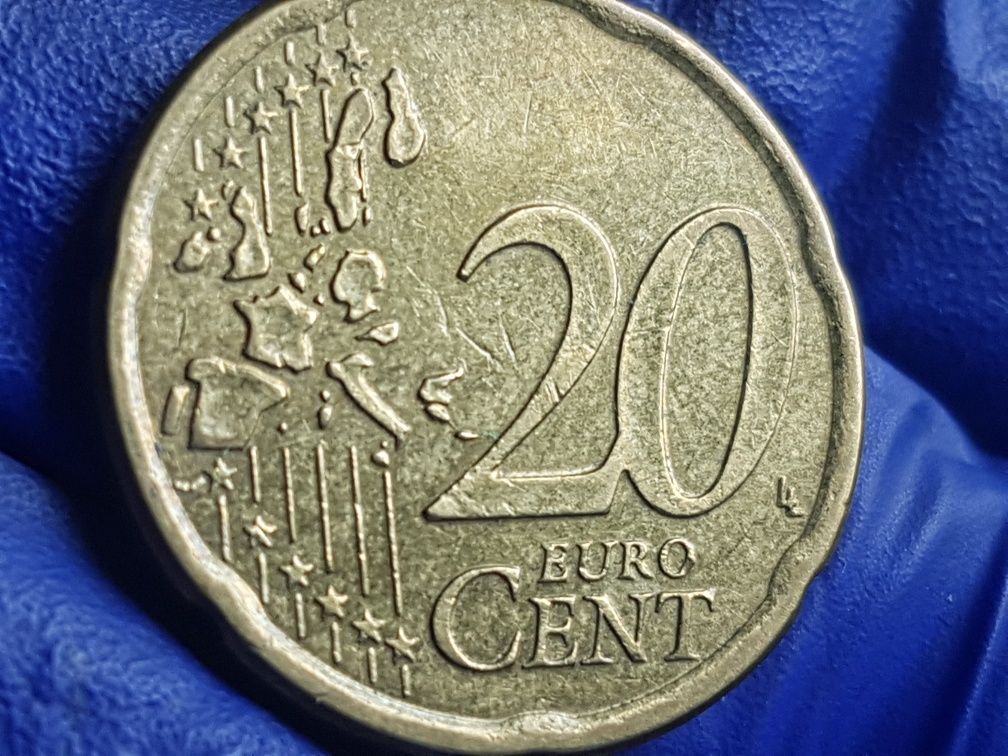 1. 20 euro cent Austria - Wykruszenia stempla