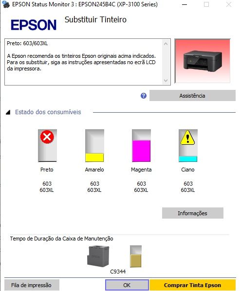 Impressora Multifunções Epson A4