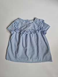 Bluzka niebieska dla dziewczynki rozmiar 86 stan idealny