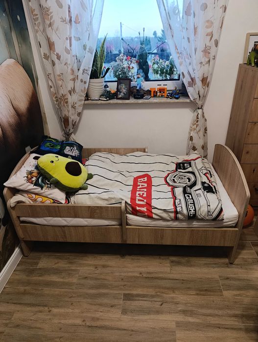 Łozko dziecięce 140x70cm dąb Sonoma