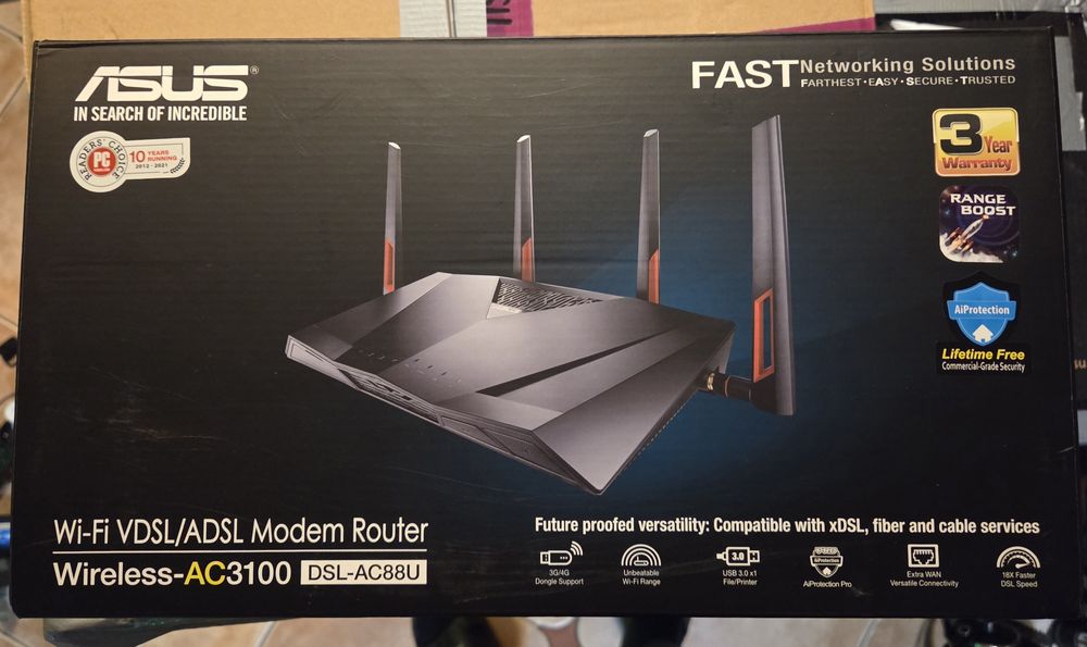 Router ASUS DSL-AC88U (3100Mb/s a/b/g/n/ac) DualBand
