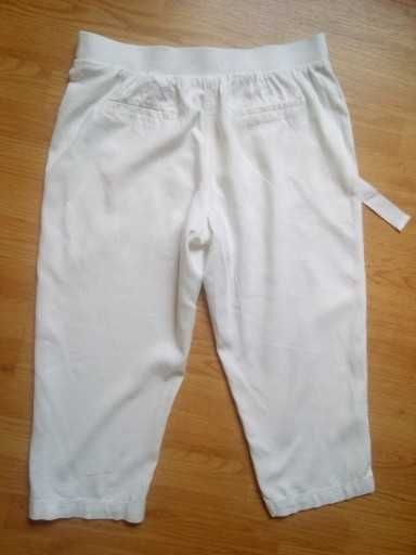 spodnie lniane L stan + bdb