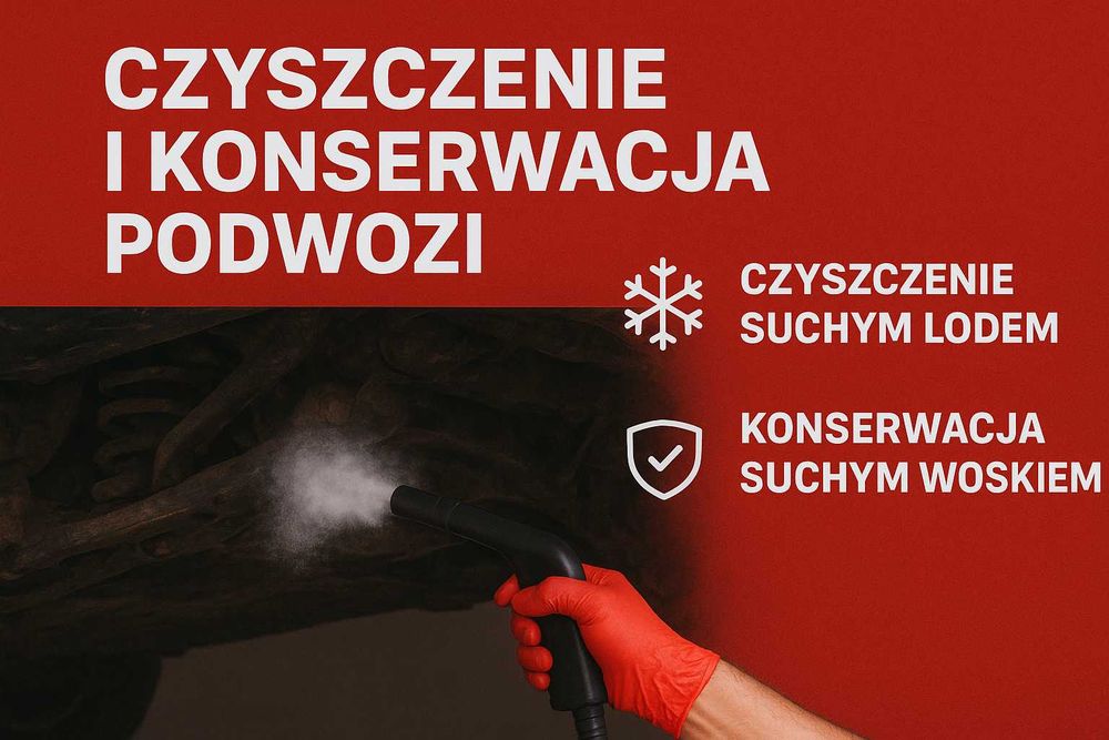 Czyszczenie i konserwacja podwozia suchym lodem i woskiem