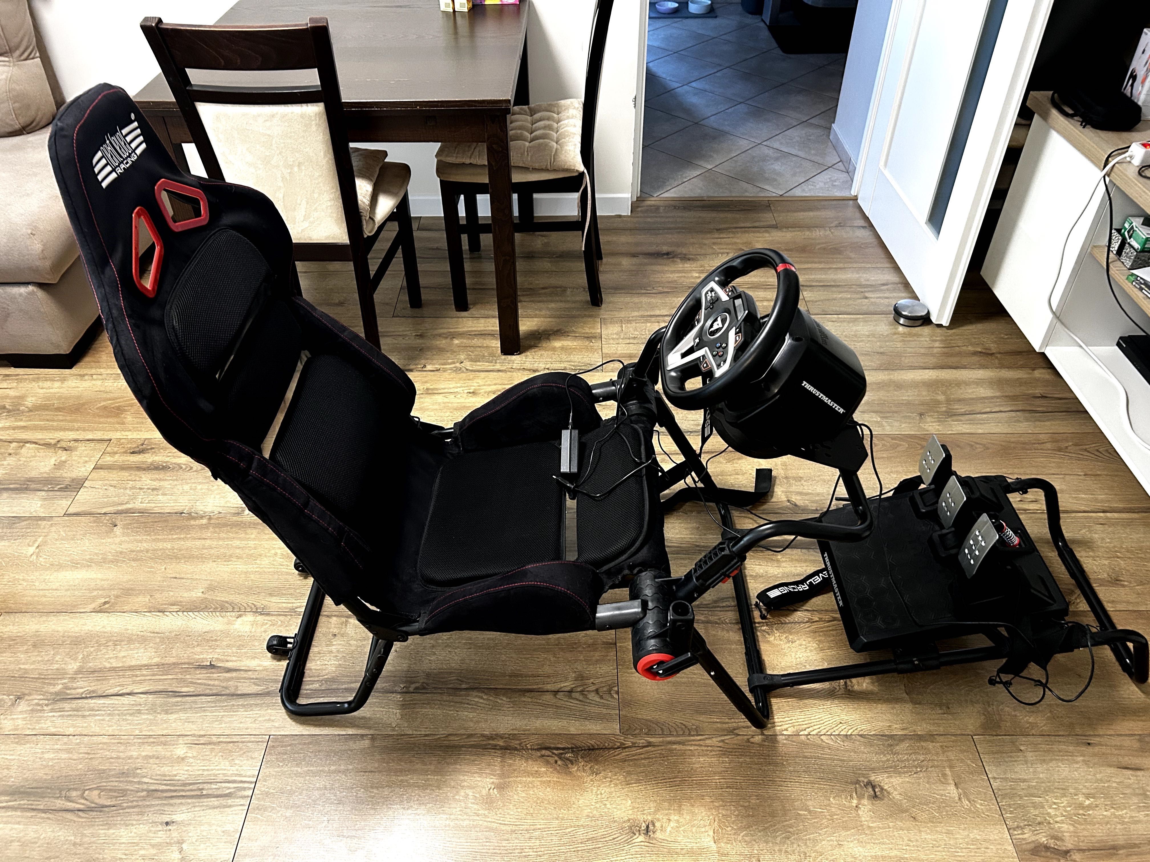 Fotel Next level racing + kierownica Thrustmaster 248 + pedały