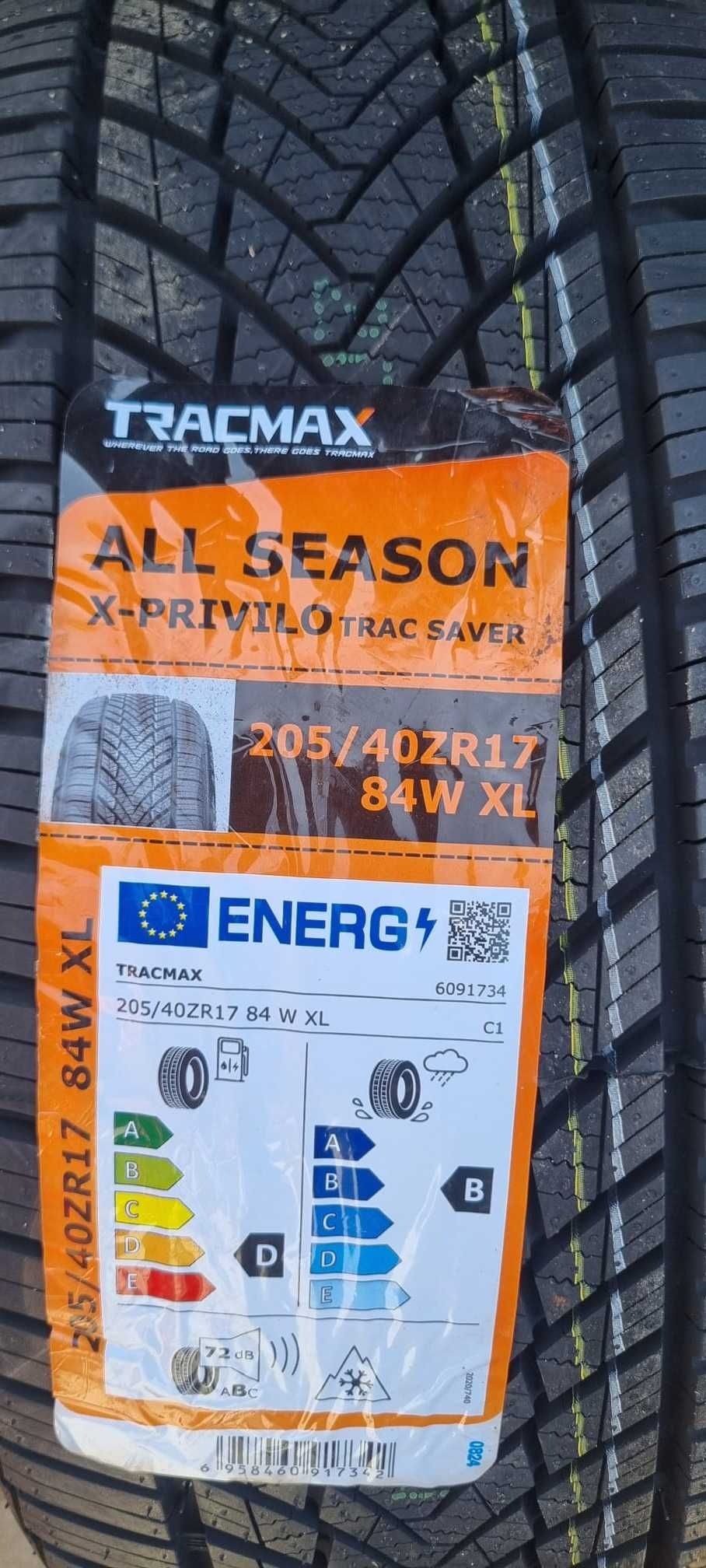 Nowe opony całoroczne TRACMAX TRAC SAVER AS01 205/40R17 84W