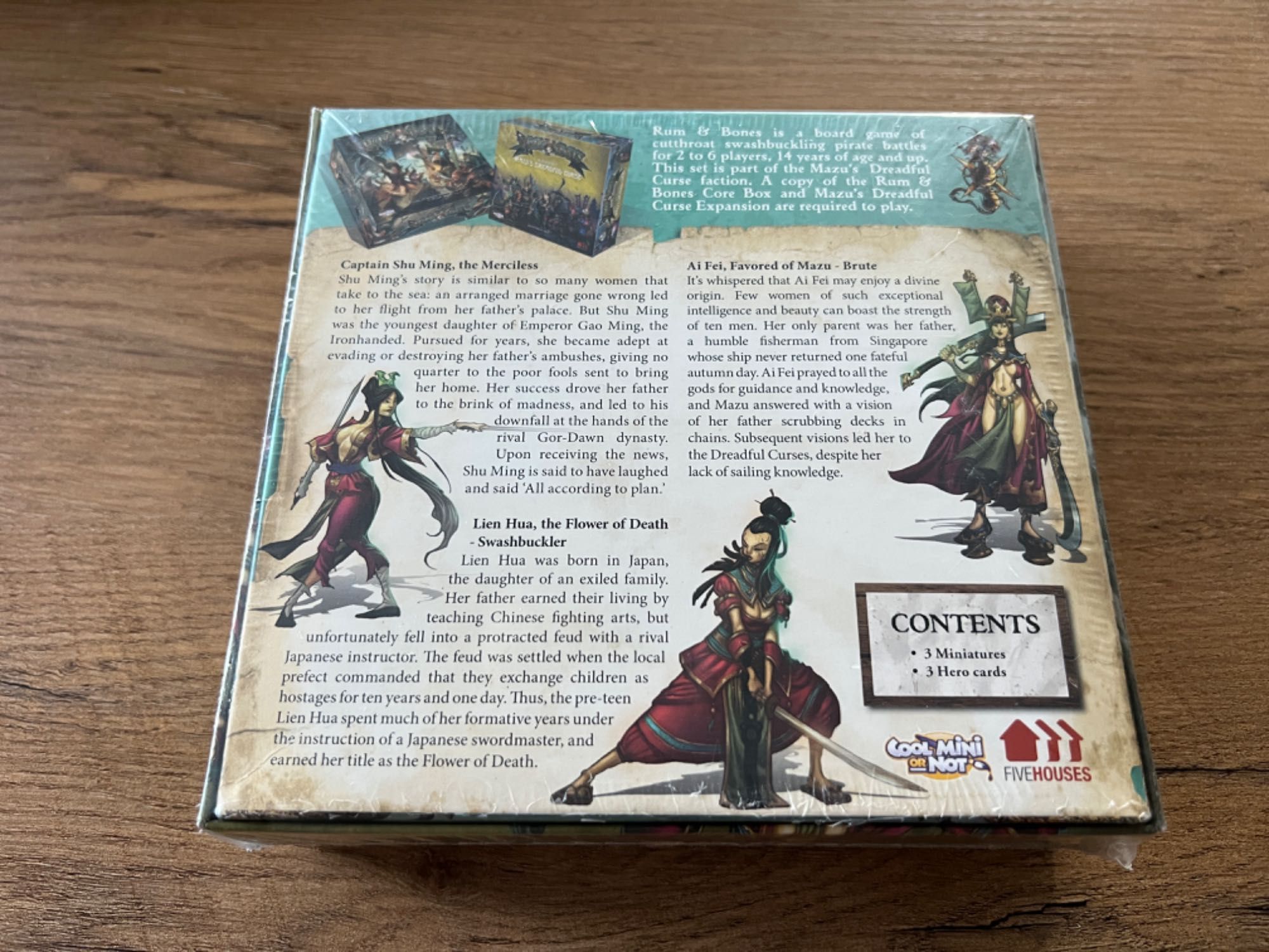 Rum & Bones 3 x Heros Set 1st edition
