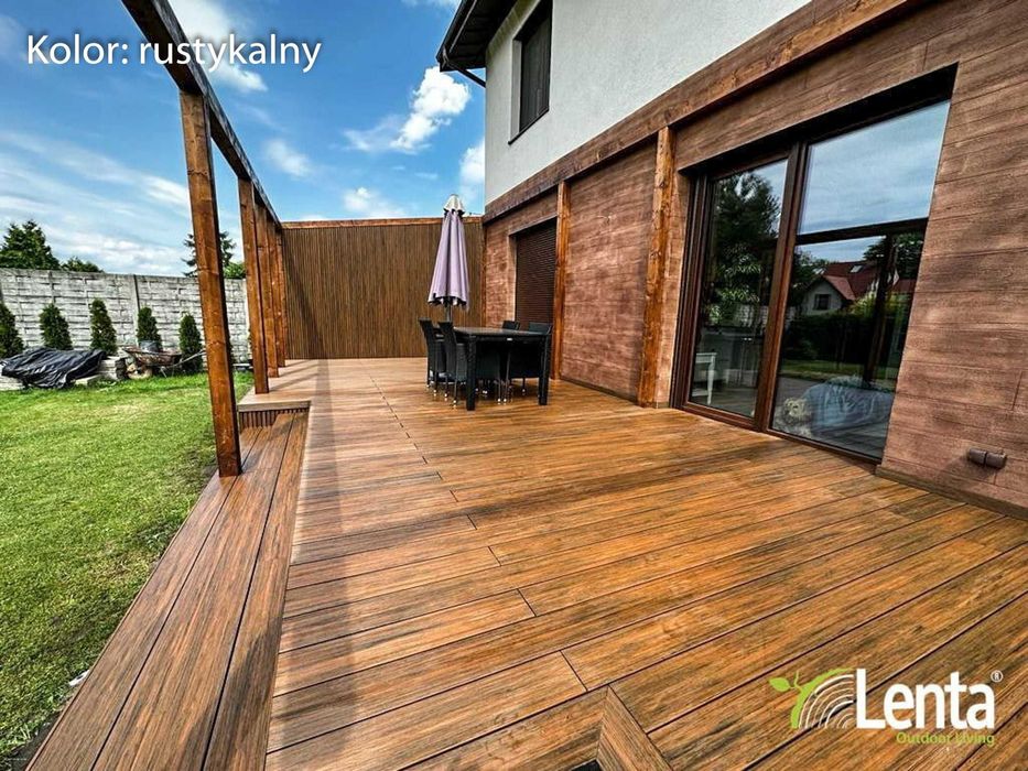 Pergola Drewniana BSH / Poliwęglan Lity / Tars kompozytowy LENTA