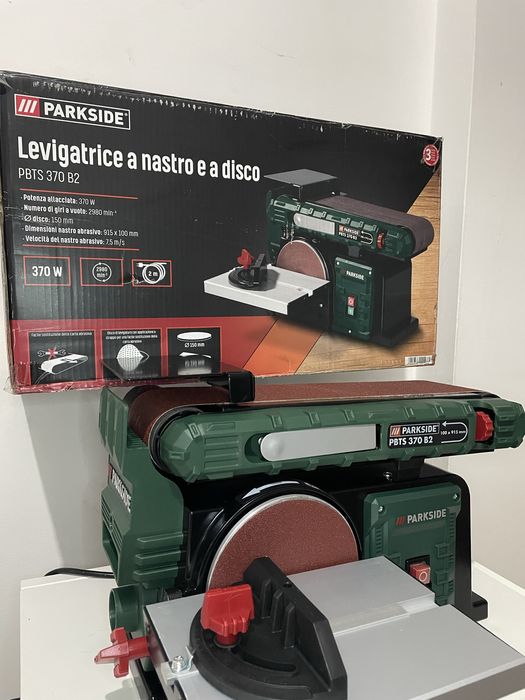 Lixadeira de cinta Parkside PBTS 370 B2 (NOVA)