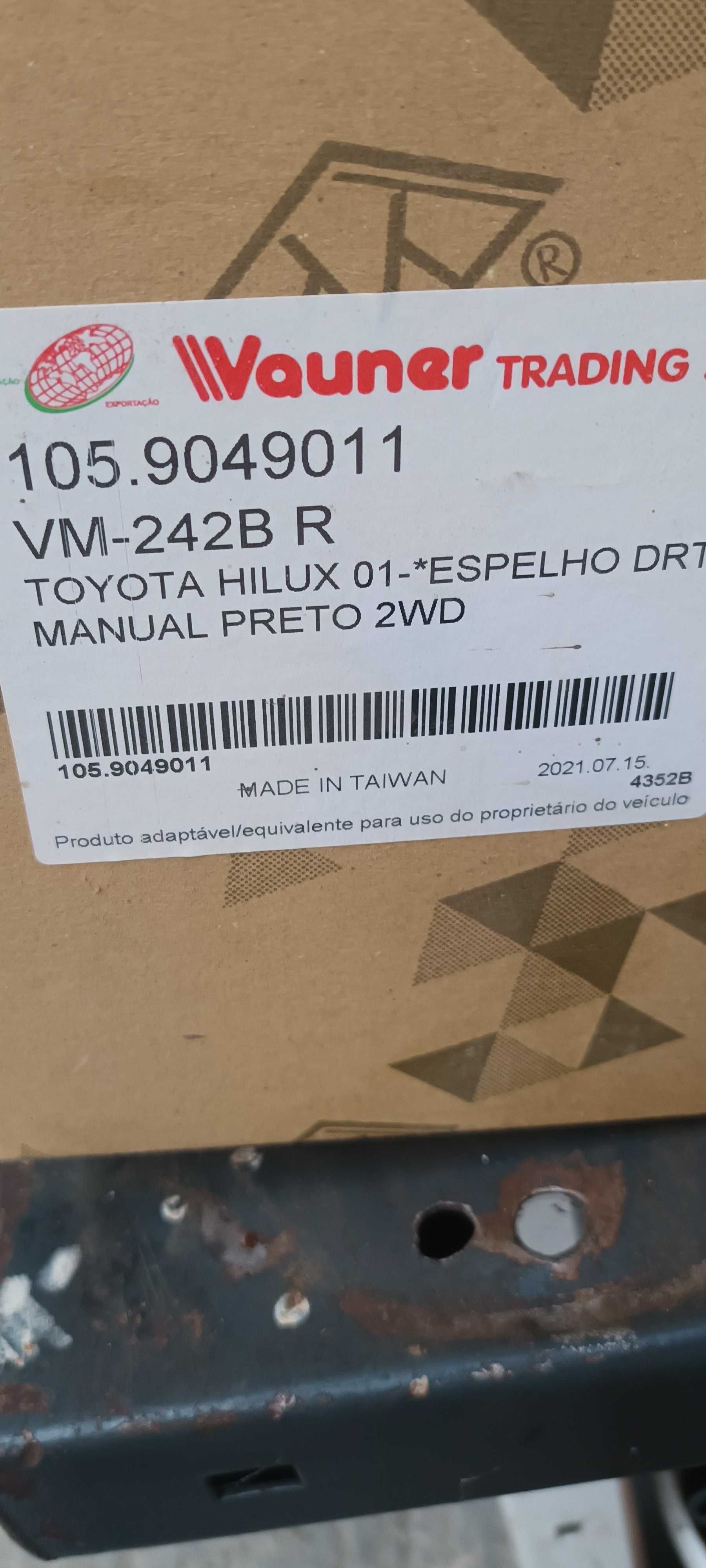 Espelho retrovisor dto Toyota Hilux Novo