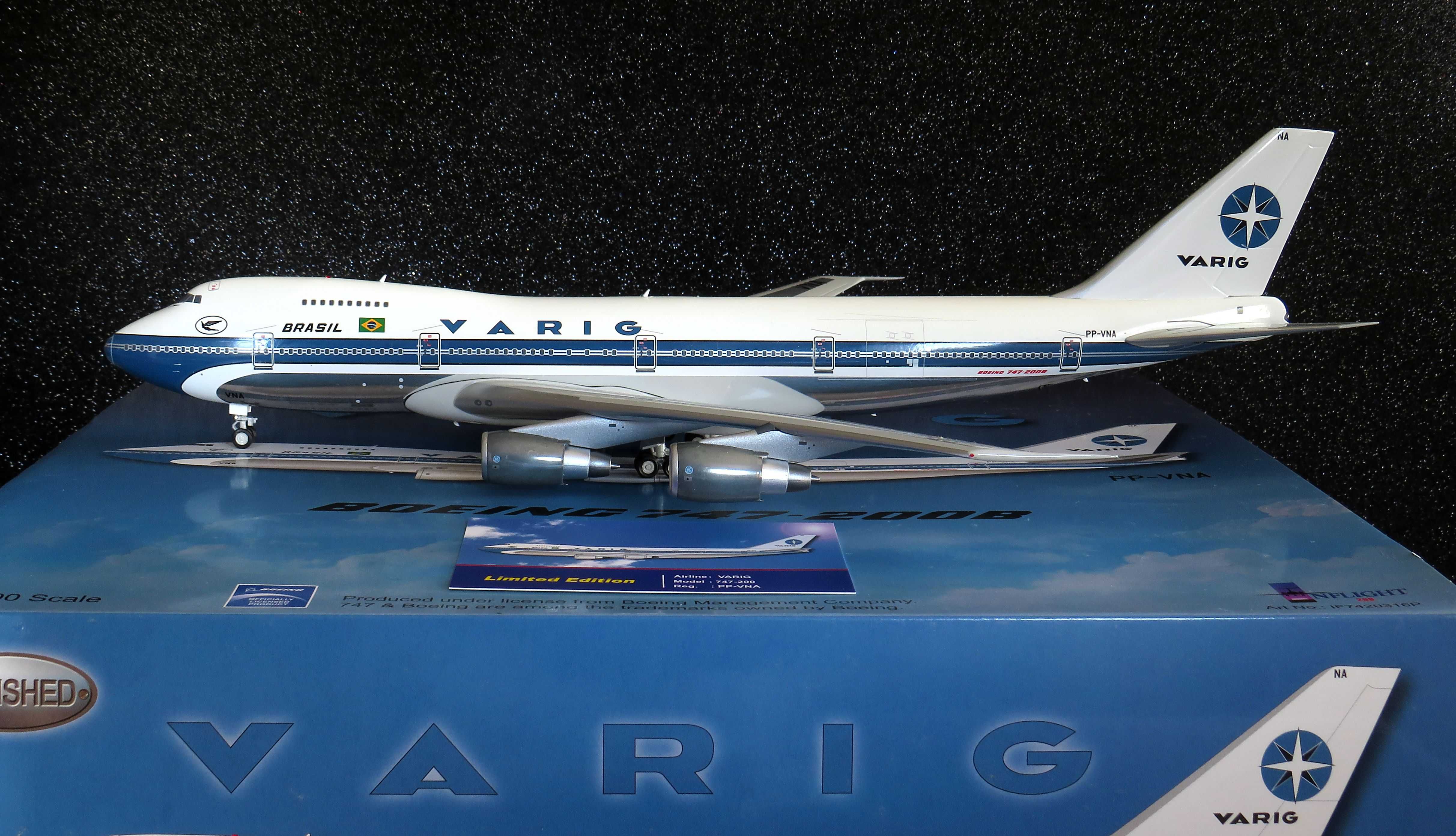 Varig Boeing 747-2L5B ( PP-VNA ) extremamente raro.