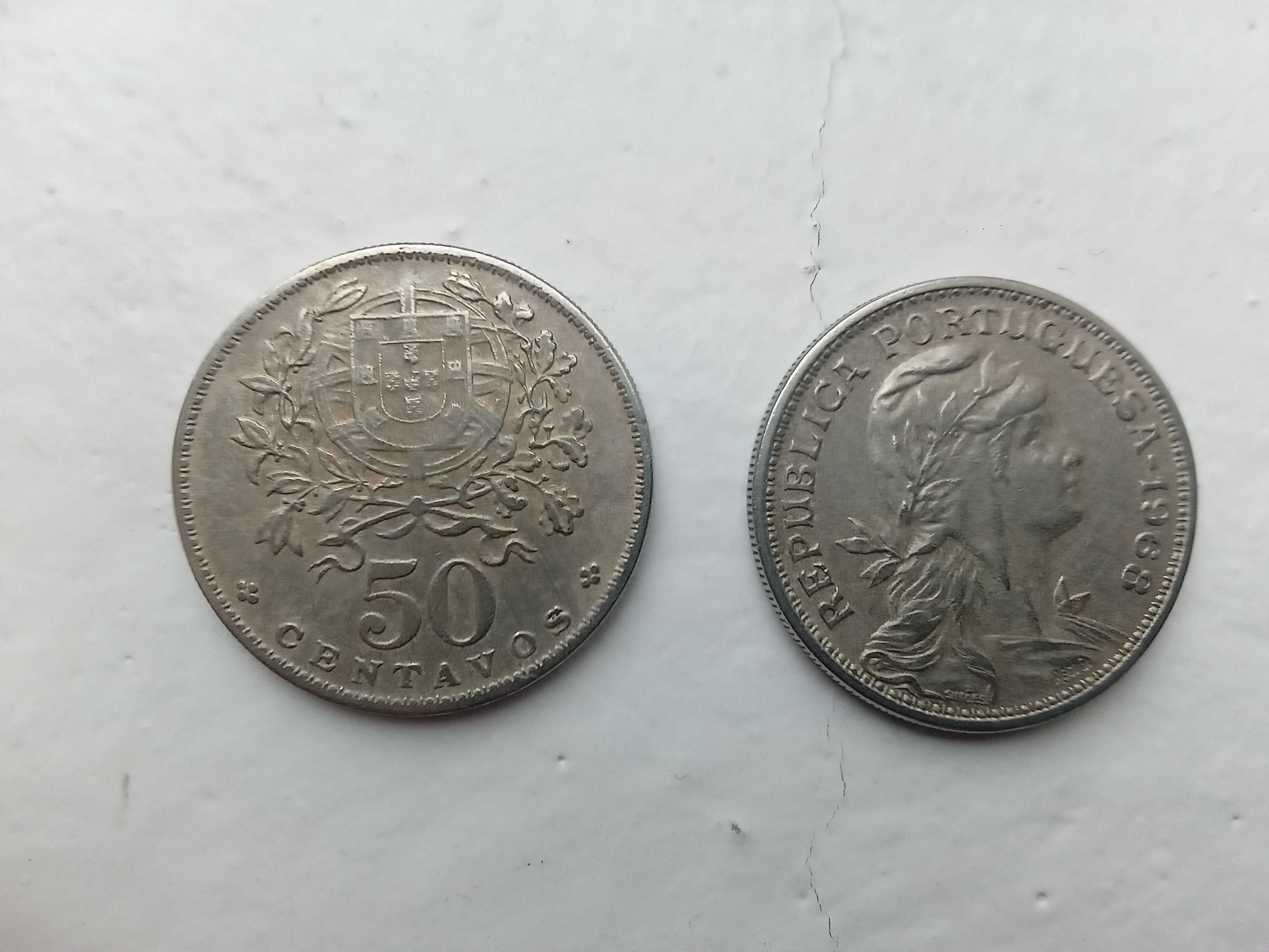 Moedas de 50 centavos