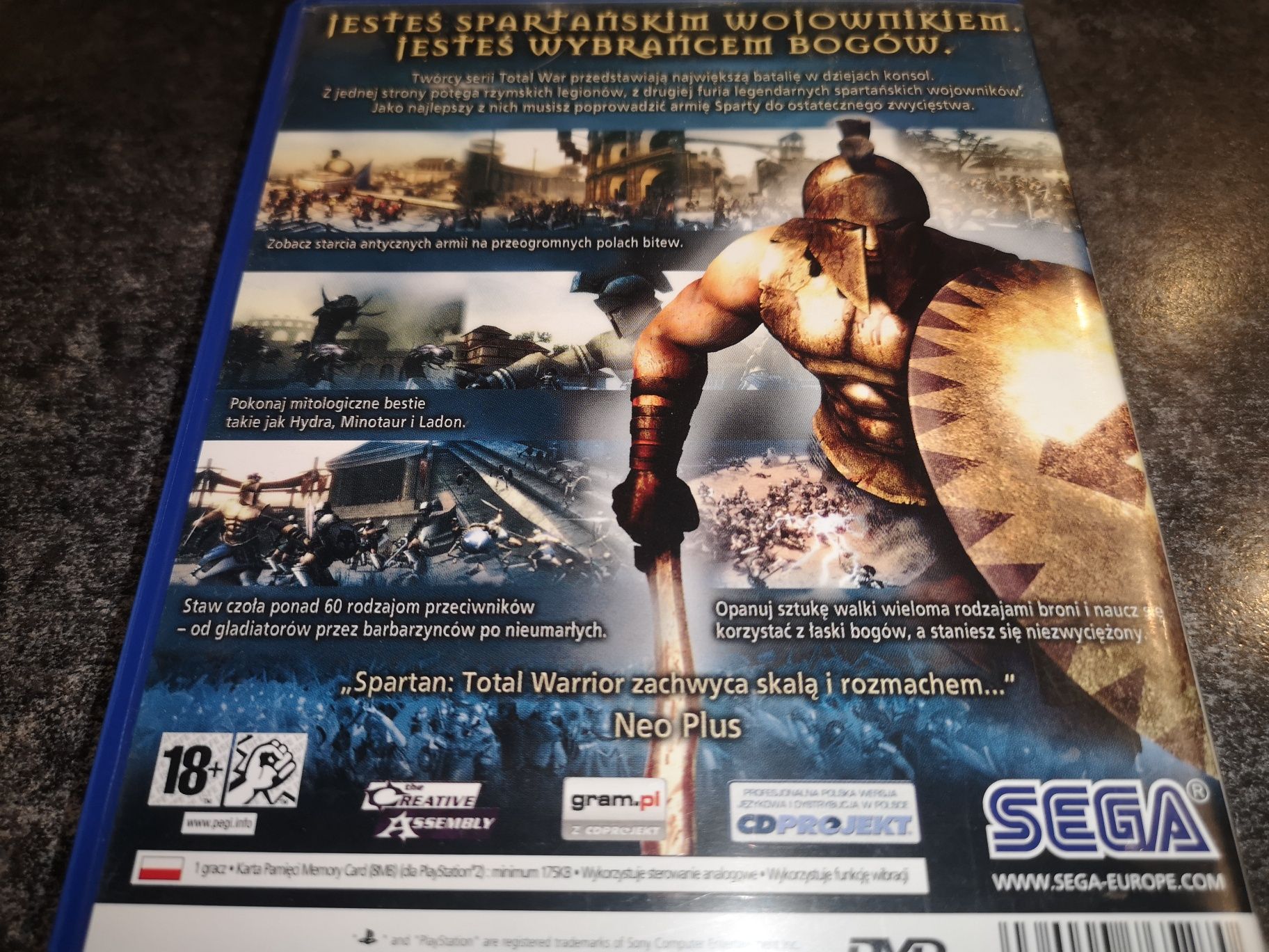 Spartan Total Warriors PS2 gra PL (rzadkość na rynku) BDB+