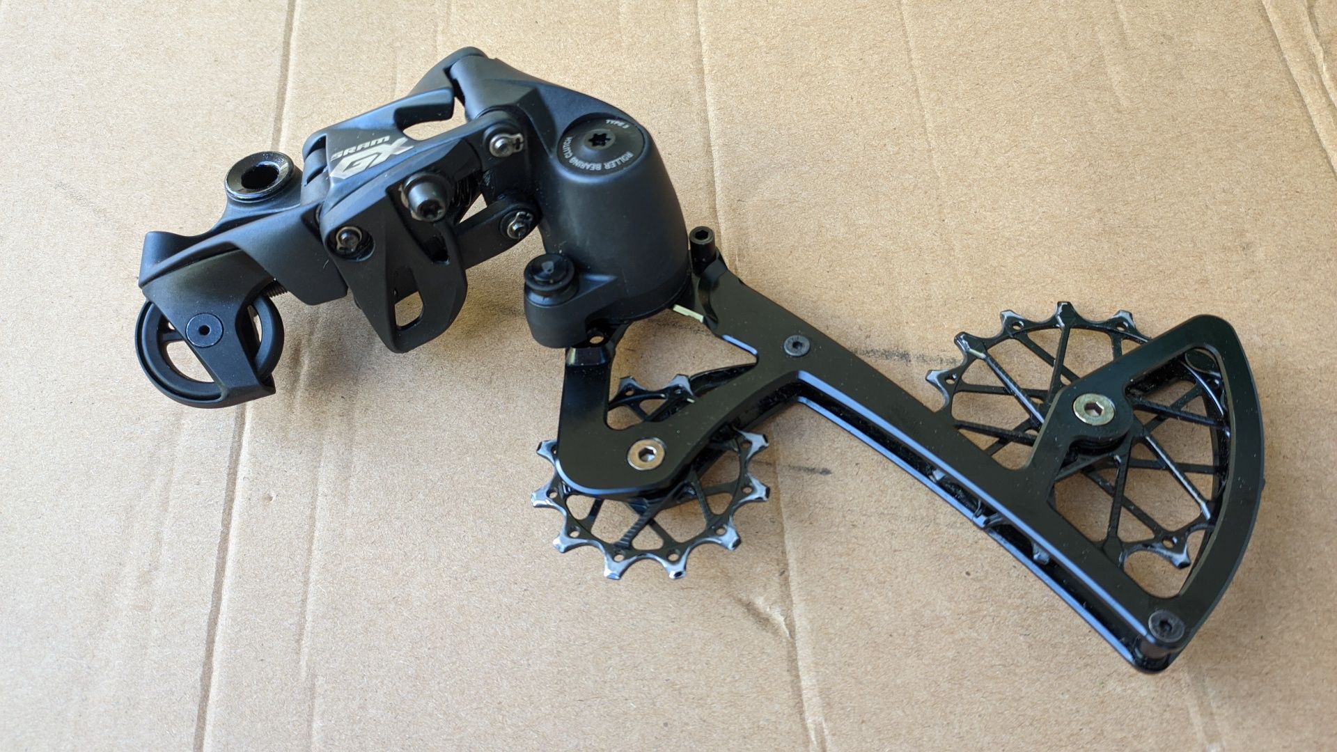 Desviador SRAM GX Eagle Lunar 12v + caixa e roldanas Garbaruk, = novo