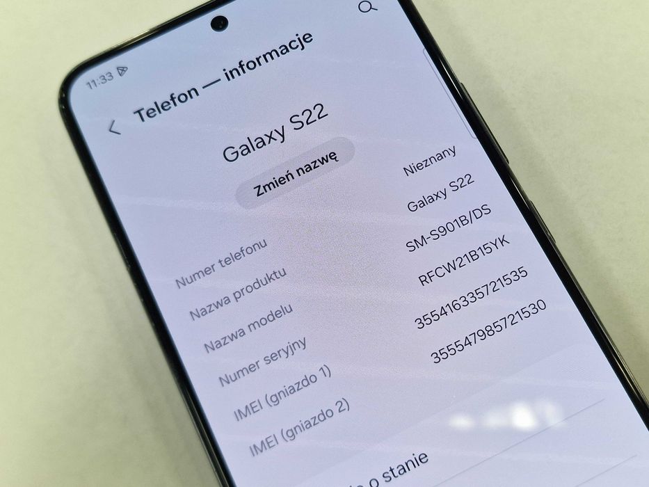 Samsung Galaxy S22 Dual SIM/ 8GB/ 128GB/ Grade B+/ Phantom Black + ład