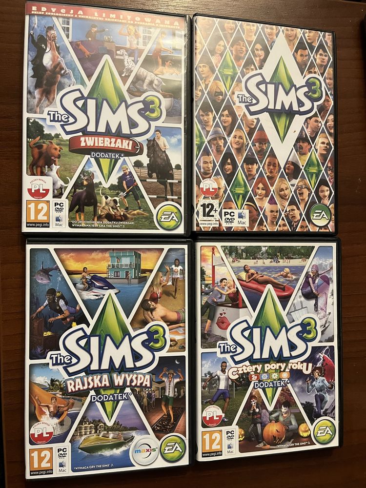 Sims 3 podstawa + dodatki