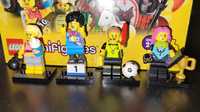 Zestaw 4 nowych figurek Lego CMF "Sport" sprinter sędzia fitnesiara +1