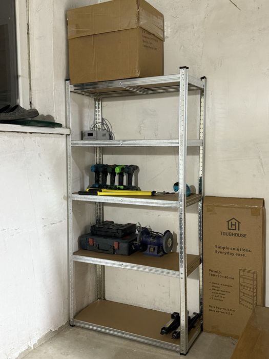 Стелаж металевий(180×90×40 см) 5 полиць