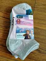 Frozen Anna i Elsa skarpety stopki 3 sztuki r.31-34