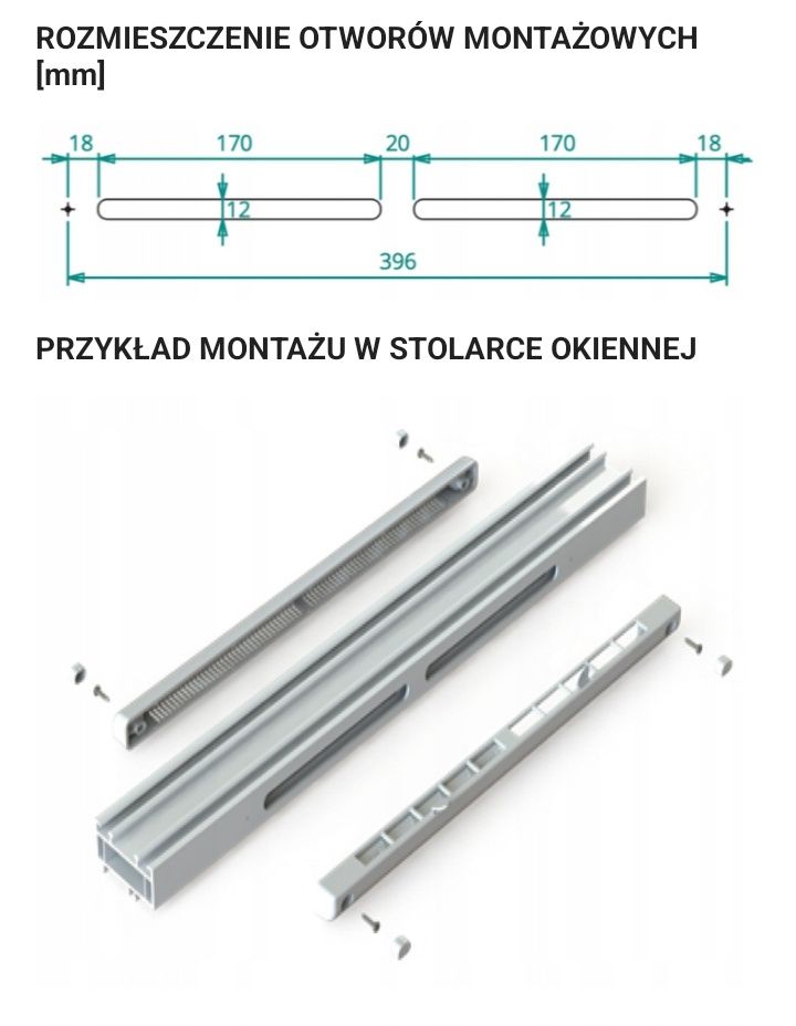 Nawiewnik okienny Vents  5 sztuk Nowe