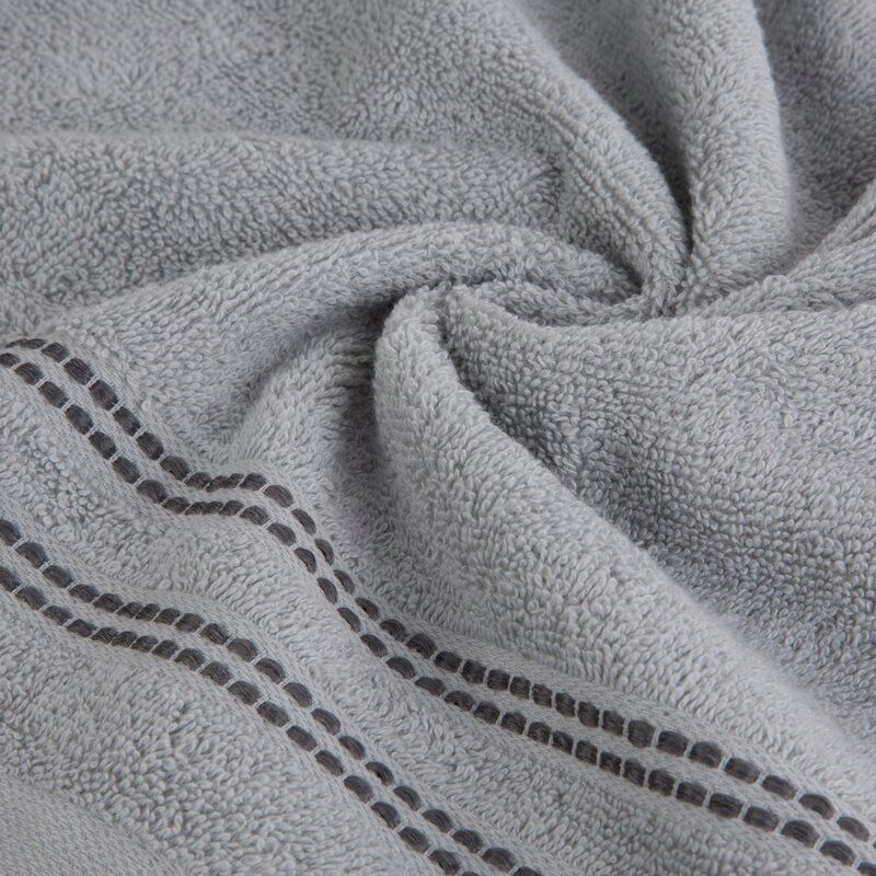 Ręcznik Ally 70x140 srebrny frotte 500 g/m2