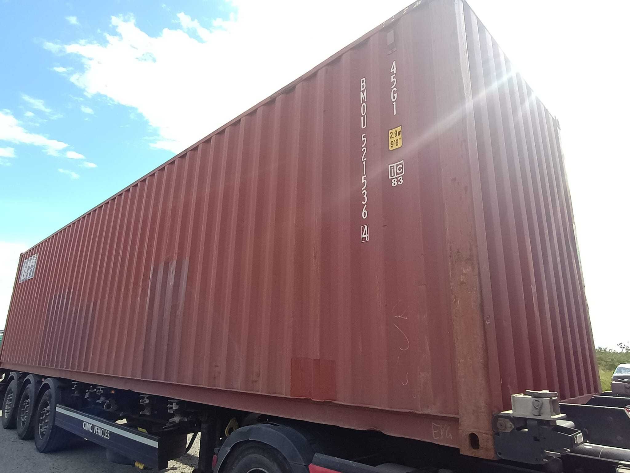 Kontener morski magazynowy 40 DV/HC 12 metrowy, używany,tani transport