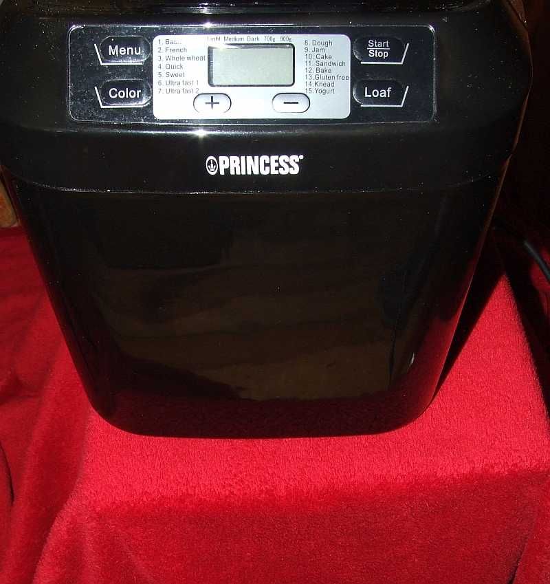 automatyczny wypiekacz do chleba Princess 152010 czarny 550 W
