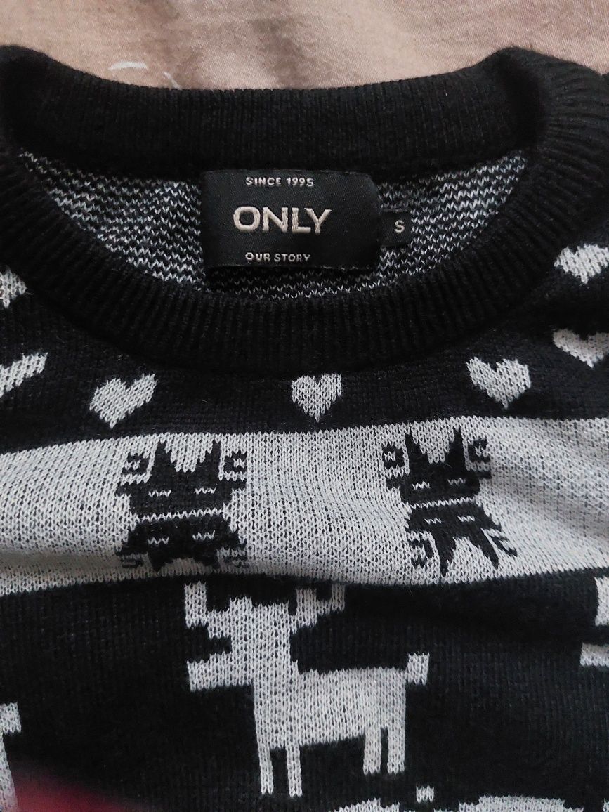 Zimowy sweterek sweter świąteczny scandi wzory