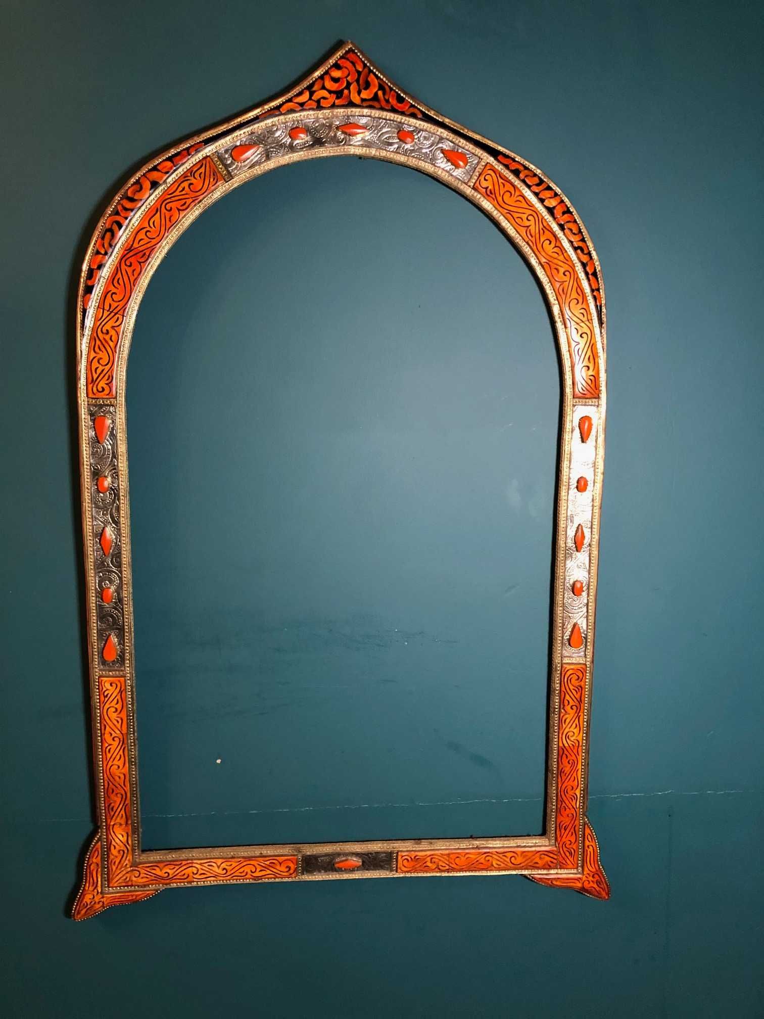 Rama do lustra,  obrazu - styl maroko,  zdobienia z kości wielbłąda