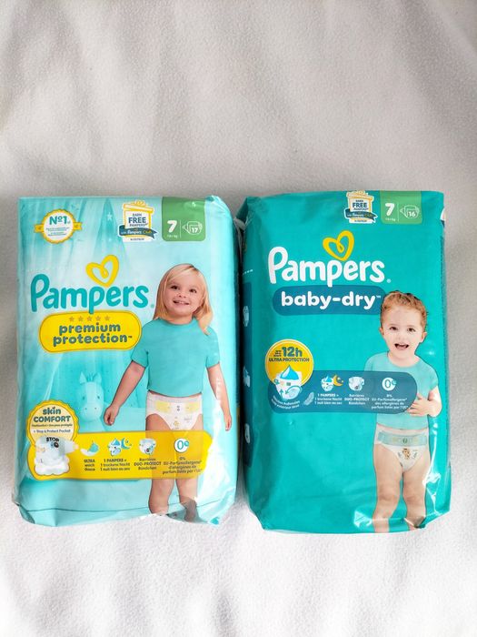 Pampers 4, 5, 6, 7 Premium, Harmonie - підгузки, трусики, памперси