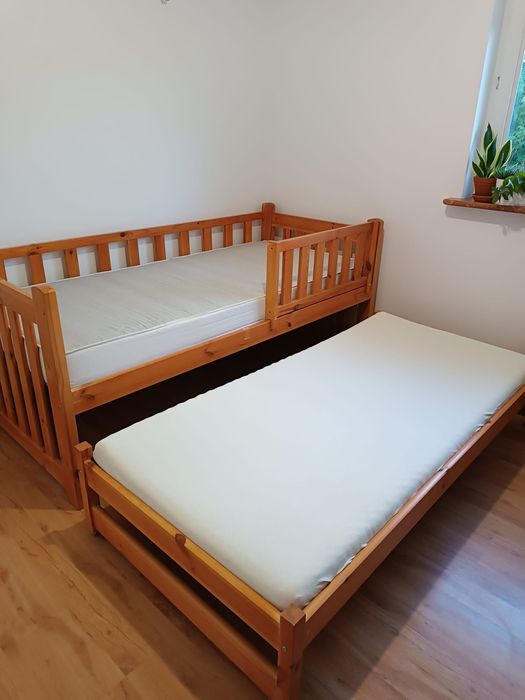 Łóżko drewniane podwójne piętrowe