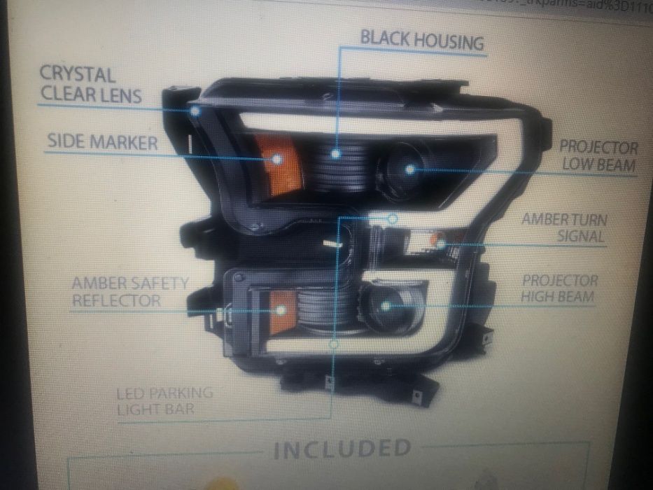 ford f 150 lampy