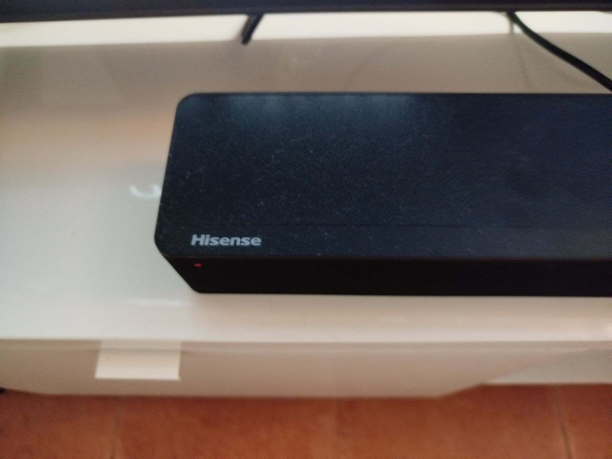 TV hissense e sistema de som