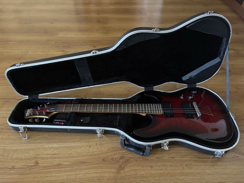 Guitarra Schecter Demon-6 Crimson Red Burst