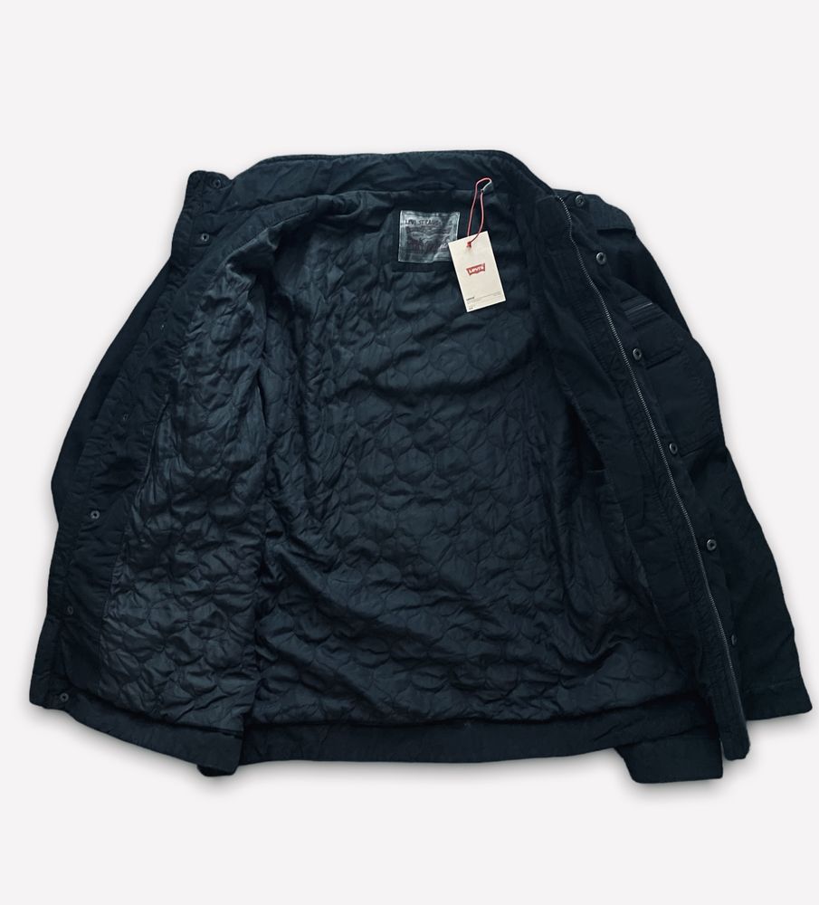 XXL 3XL Levis куртка чорна хлопковая джинсовка левис черная ветровка