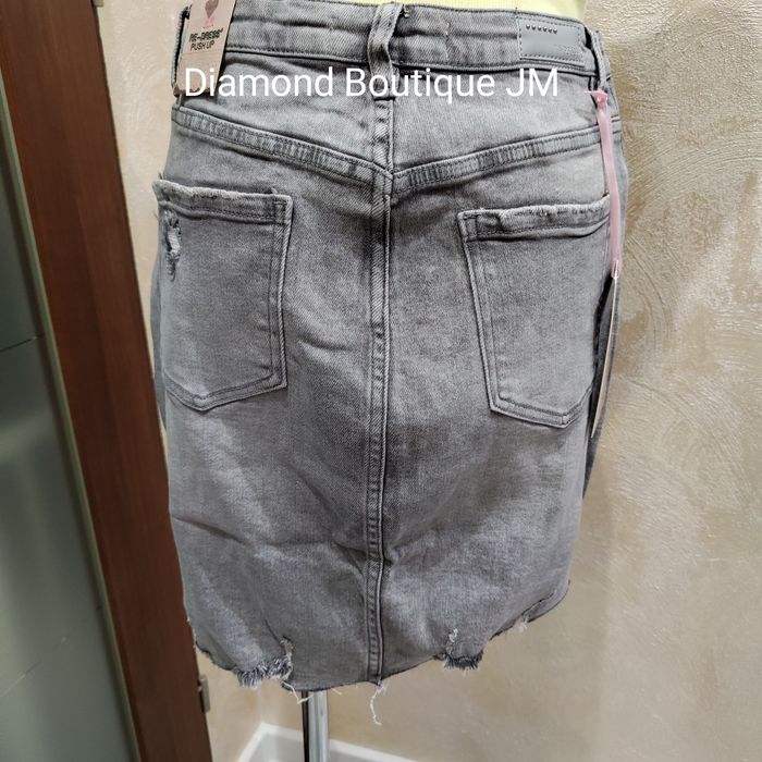 Szara spódnica jeansowa XS-XL