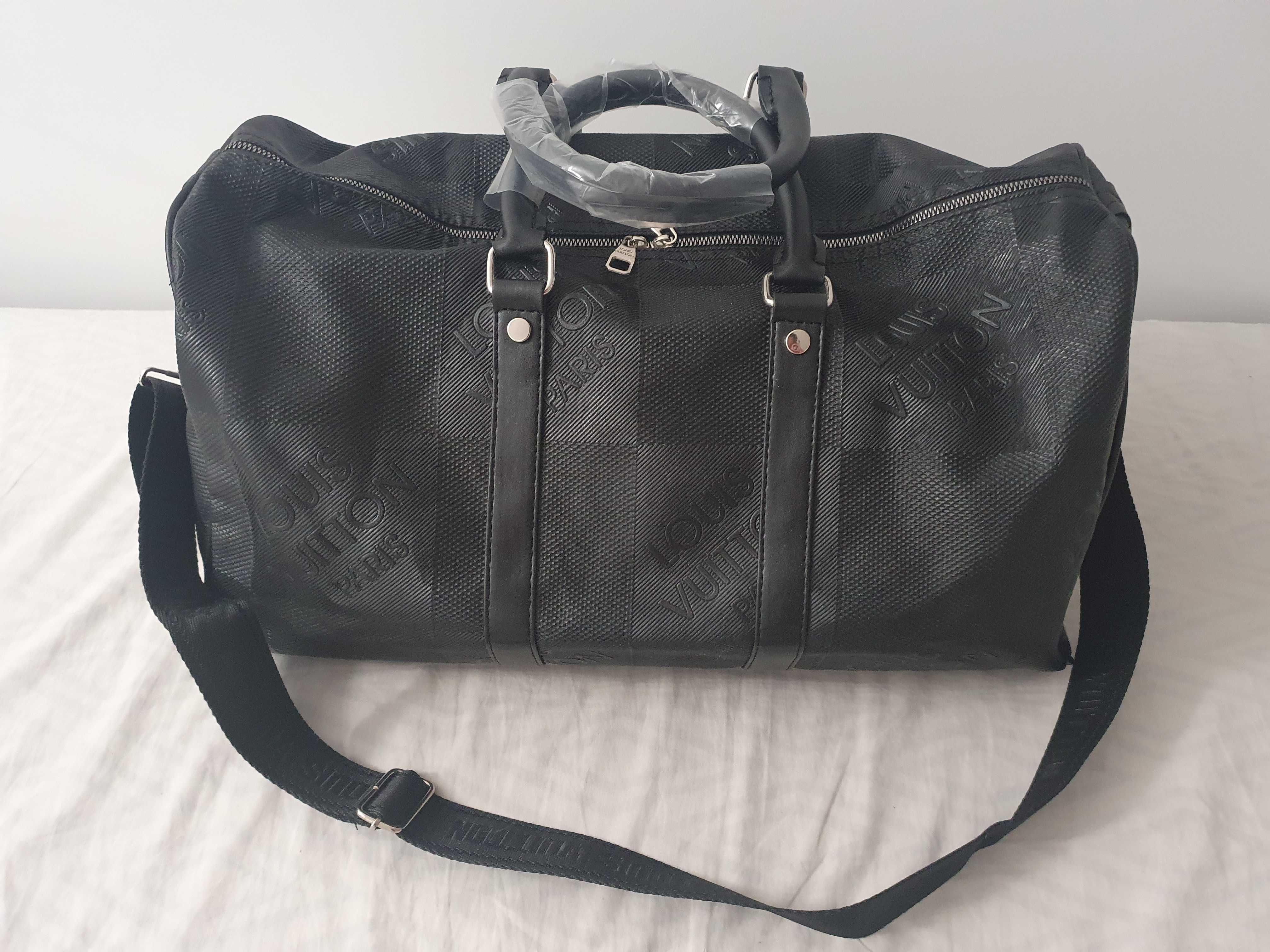 NOWA podróżna torba Louis Vuitton duża torebka LV neverfull czarna