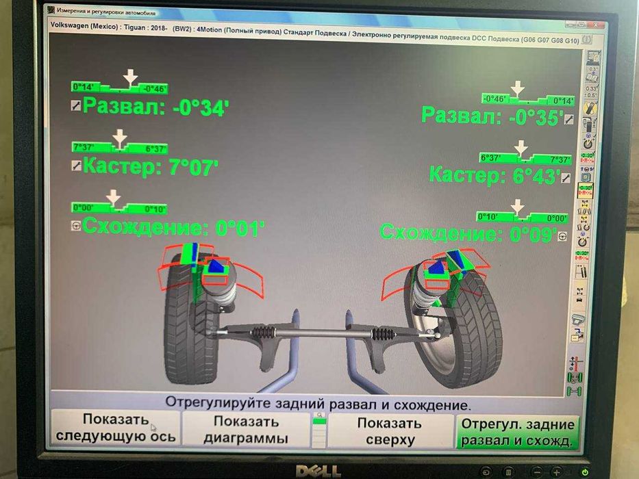 Розвал-сходження 3D, Геометрія коліс 3D Львів Hunter Сходження Коліс