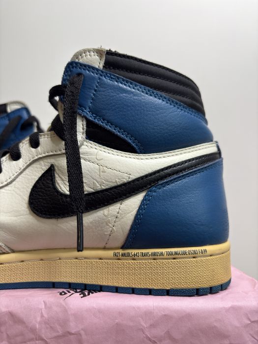 Certyfikat autentyczności Nike Air Jordan 1 High Fragment Travis Scott
