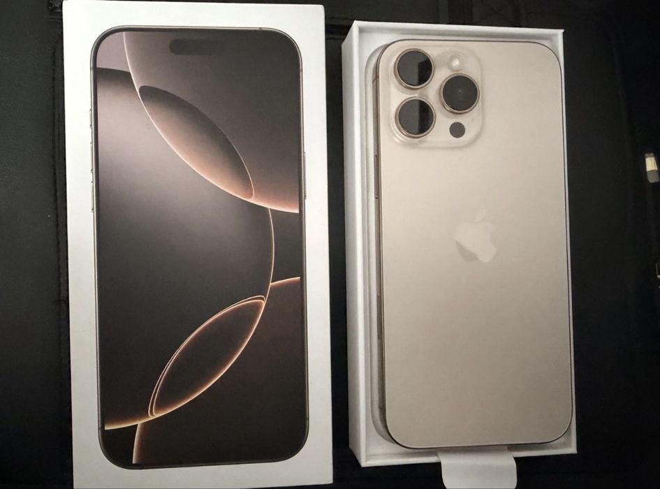 Troco/Vendo iPhone 16 Pro Max Titanium Desert