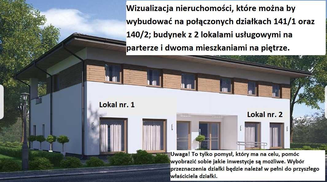 Działka usługowo-mieszkaniowa Jeleń