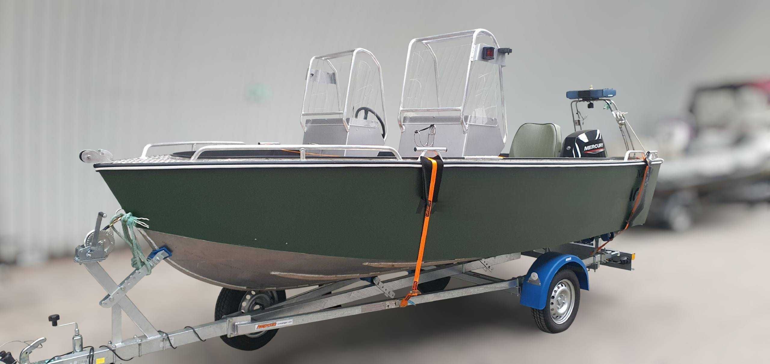Łódź aluminiowa Viking 460 z silnikiem Mercury F25. Promocja